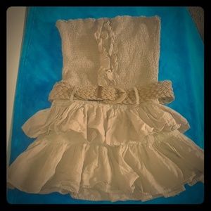 Tan Sleeveless mini dress or shirt